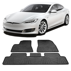 Tesla-Model-S-gulvmåtter Tesla-Model-S-gulvmåtter