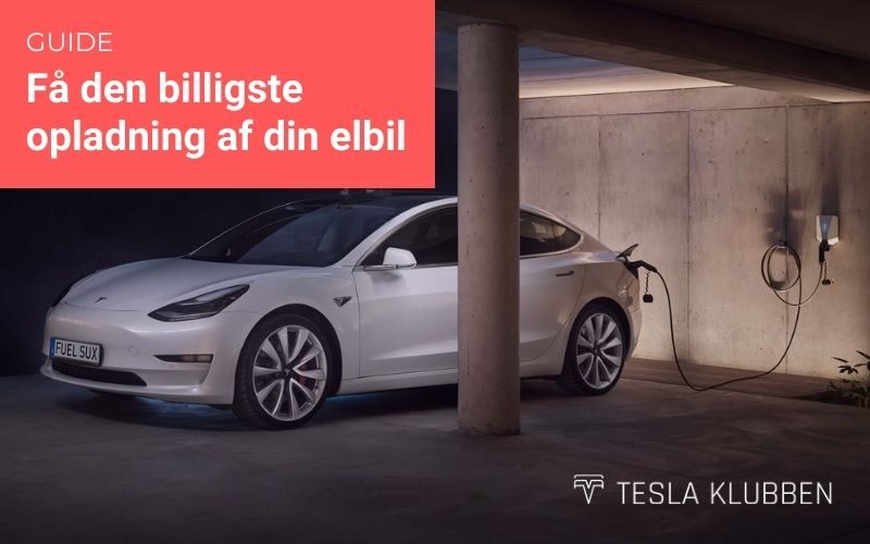 Billigste opladning af elbil