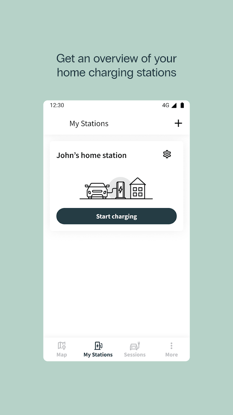 Elvi app - start opladning