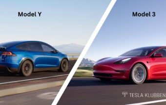 Sammenligning af Tesla Model Y og Model 3