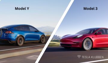 Sammenligning af Tesla Model Y og Model 3