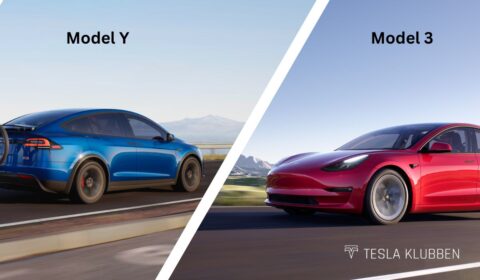 Sammenligning af Tesla Model Y og Model 3