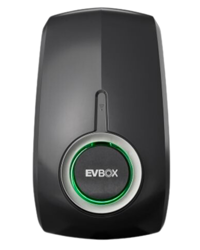 EVbox Elvie ladeboks sort EVbox Elvie ladeboks sort med fastmonteret ladekabel