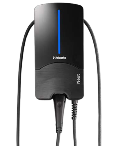 Webasto Next ladeboks 11 kW Black Edition Billede af væ ophængt webasto 11 kW ladeboks