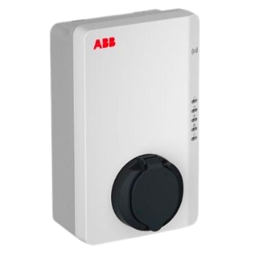 ABB Terra ladeboks ABB Terra 11 kW ladeboks i hvid med type-2 udtag