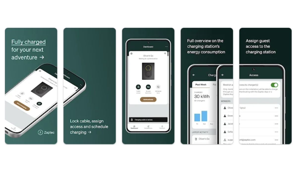 ZapTec Go APP til styring af opladning