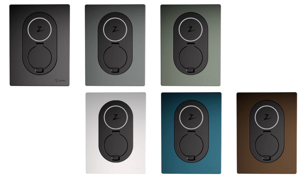 Zaptec Go ladeboks farve varianter