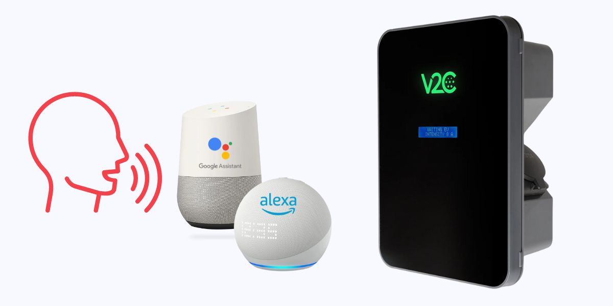 Billede af V2C Trydan og stemmekommandoer via Alexa og Google Home
