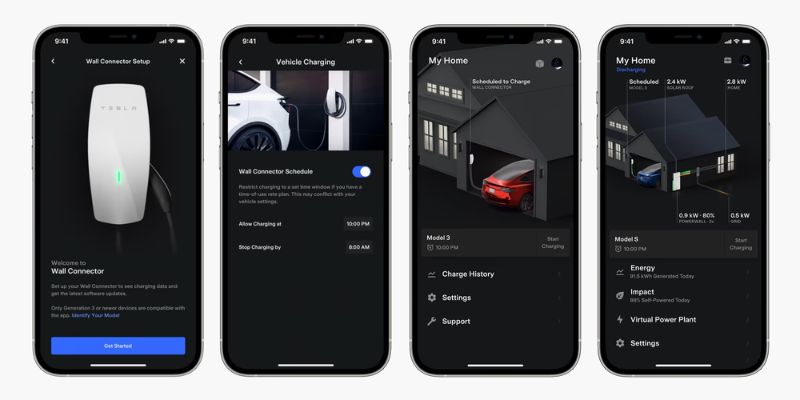 Tesla app - smart opladningsfunktioner i app Tesla app - smart opladningsfunktioner i app