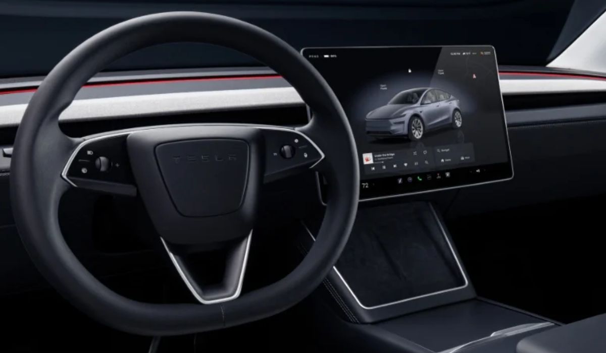 Tesla Model Y 2025 rat med nye funktioner Tesla Model Y 2025 rat med nye funktioner