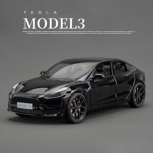 1:24 Tesla Roadster Model Y Model 3 Tesla Model S Legering Legetøjsbilmodel Lyd og lys Børnelegetøj Samleobjekt Fødselsdagsg gave