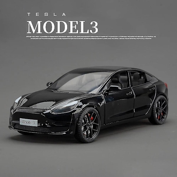 1:24 Tesla Roadster Model Y Model 3 Tesla Model S Legering Legetøjsbilmodel Lyd og lys Børnelegetøj Samleobjekt Fødselsdagsg gave