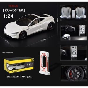 1:24 Tesla Model 3 Model Y Model S Model X Legering Støbt Bilmodel Lyd Og Lys Børns Legetøj Samleobjekter Fødselsdagsgave