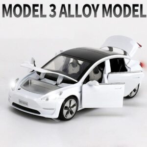 1:32 Tesla Model X Model 3 Model S Model Y Legering Bilmodel Diecasts Legetøjsbil Lyd Og Lys Børnelegetøj Til Børn Gaver Drengelegetøj