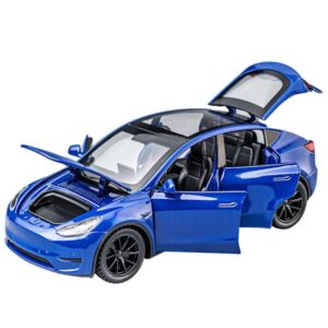 1/32 Tesla Model Y SUV Legetøjsbilmodel, Die-cast Legering Metal Lyd og Lys Træk Tilbage 1:32 Serie Gave til Drenge Børn