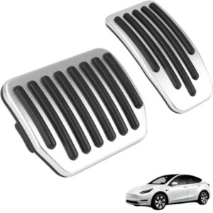 Skridsikre pedaler kompatible med Tesla Model Y og Model 3 - Bremse- og acceleratorpedaalovertræk til bil Phonillico