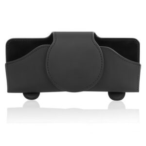 Solbrilleholder / Brilleklemme til Bil - PU-Læder med Magnet & Logo