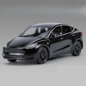 1/32 Tesla Model S Legetøjsbilmodel, Støbt Legering Metal Miniature Lyd & Lys Tilbage Træk 1:32 Samling Gave Til Dreng Børn