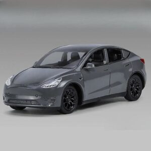 1/32 Tesla Model Y SUV Legetøjsbil Model Støbt Legering Metal Miniature Lyd & Lys Træk Tilbage 1:32 Samling Gave Til Drenge Børn[BT]