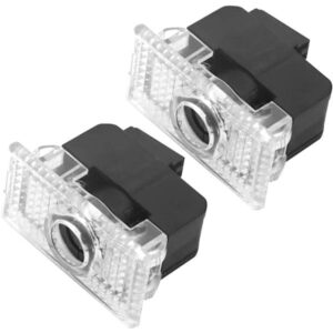 2 stk LED Dørlys til Bil, LED Velkomstlys til Bil, LED Projektorlys til Bil, LED Hilsen Dør til