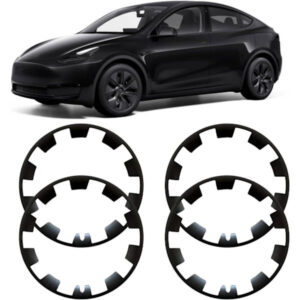 Fælgbeskytter kompatibel med Tesla Model Y, 20 tommer ABS hjulkapsel, 4 stk. Fælgbeskyttelsesdæksel Bilbeskyttelse til Model Y 20 tommer