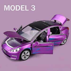 1:32 Tesla Model X Model 3 Model S Model Y Legering Bilmodel Diecasts Legetøjsbil Lyd Og Lys Børnelegetøj Til Børn Gaver Drengelegetøj