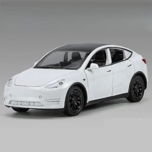 1/32 Tesla Model Y Suv Legetøjsbil Model Diecast Legering Metal Miniature Lyd & Lys Tilbage Træk 1:32 Samling Gave Til Dreng Børn