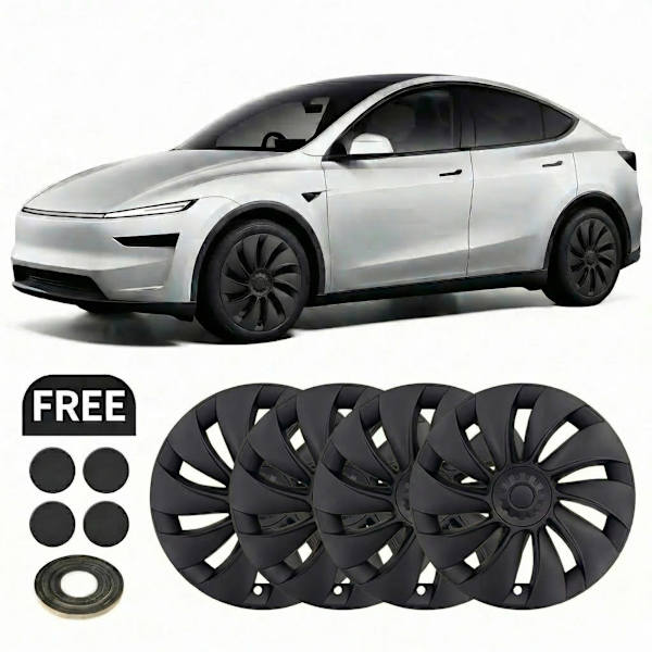 4-Pack Navkapsler Tesla Model Y Juniper 2025-2026 19" Fælgkapsler 4-Pak - Wheel Cover