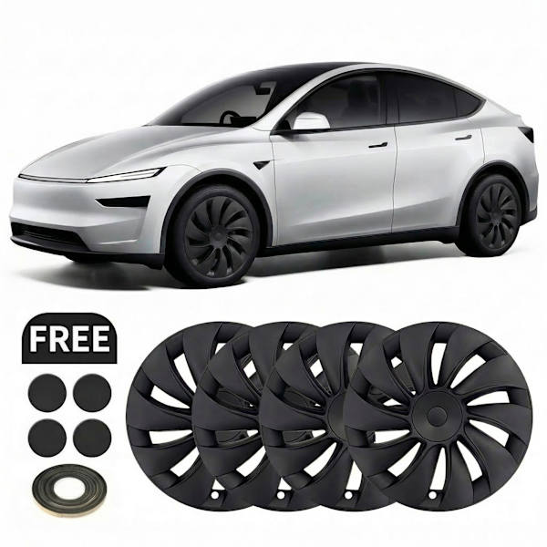 4-Pack Navkapsler Tesla Model Y Juniper 2025-2026 19" Fælgkapsler 4-Pak - Wheel Cover
