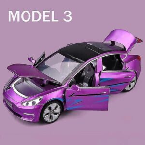 1:32 Tesla Model X Model 3 Model S Model Y Legering Bilmodel Diecasts Legetøjsbil Lyd Og Lys Børnelegetøj Til Børn Gaver Drengelegetøj