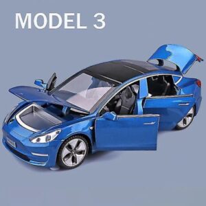 1:32 Tesla Model X Model 3 Model S Model Y Legering Bilmodel Diecasts Legetøjsbil Lyd og Lys Børnelegetøj til Børn Gaver Drengelegetøj