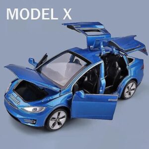 1:32 Tesla Model X Model 3 Model S Model Y Legering Bilmodel Diecasts Legetøjsbil Lyd Og Lys Børnelegetøj Til Børn Gaver Drenge Legetøj