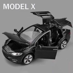 1:32 Tesla Model X Model 3 Model S Model Y Legerings Bilmodel Diecasts Legetøjsbil Lyd Og Lys Børnelegetøj Til Børn Gaver Drengelegetøj{KDO}