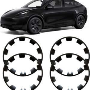Fælgbeskytter kompatibel med Tesla Model Y, 20 tommer ABS hjulkapsel, 4 stk. Fælgbeskyttelsesdæksel Bilbeskyttelse til Model Y 20 tommer