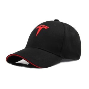 Forår og efterår Mænds udendørs F1 racerhat broderet billogo baseballkasket Tesla 4S butik mindehat