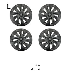 Hjulnavskapsel til Tesla Model 3, Mat Sort, Nem Installation,Matte sort