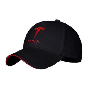 SHAO Biltilbehør Til Tesla Model 3 S Y X Logo Baseball Cap Hat Gorra Mænd Kvinder Udendørs Sports Solhat Casquette Sort Auto Styling