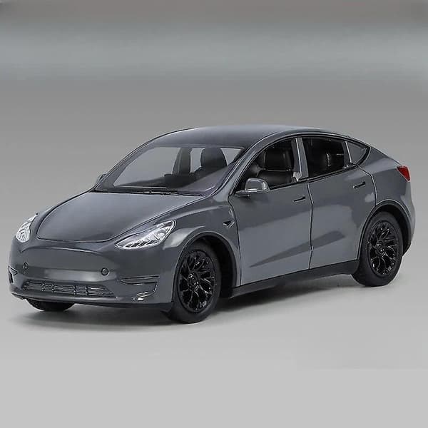 1/32 Tesla Model Y SUV Legetøjsbil Model Trykstøbt Legering Metal Miniature Lyd & Lys Træk Tilbage 1:32 Samling Gave Til Dreng Børn