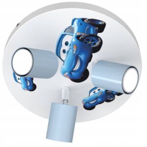BØRNELOFTSLAMPE TIL DRENGE LED-BIL POLISK LAMPE GU10