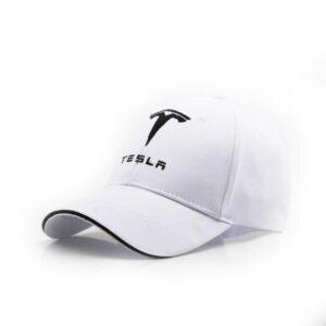 Forår og efterår Mænds udendørs F1 racerhat broderet billogo baseballkasket Tesla 4S butik mindehat