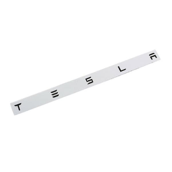 3D mat sort Tesla tekst bagklap emblem