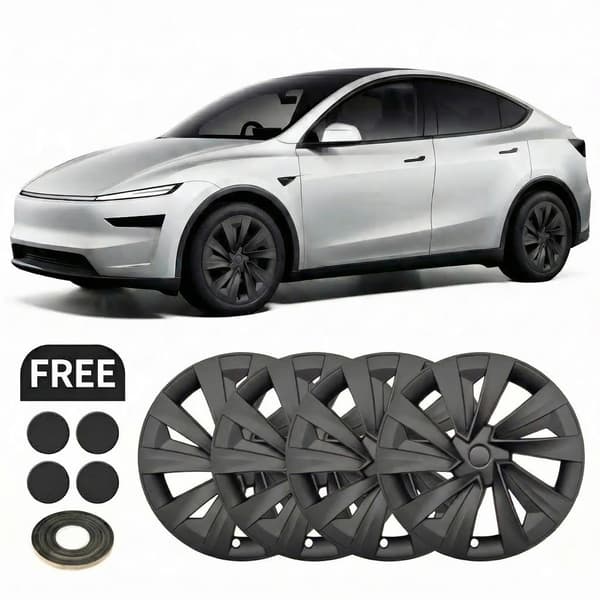 4-Pack Navkapsler Tesla Model Y Juniper 2025-2026 19" Fælgkapsler 4-Pak - Wheel Cover